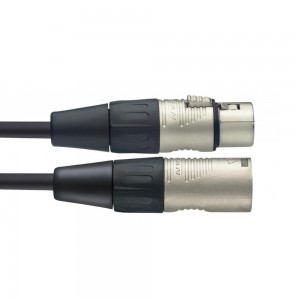 Stagg NMC3R 3m / 10 ft Premium XLR M/F Microphone Cable - Black